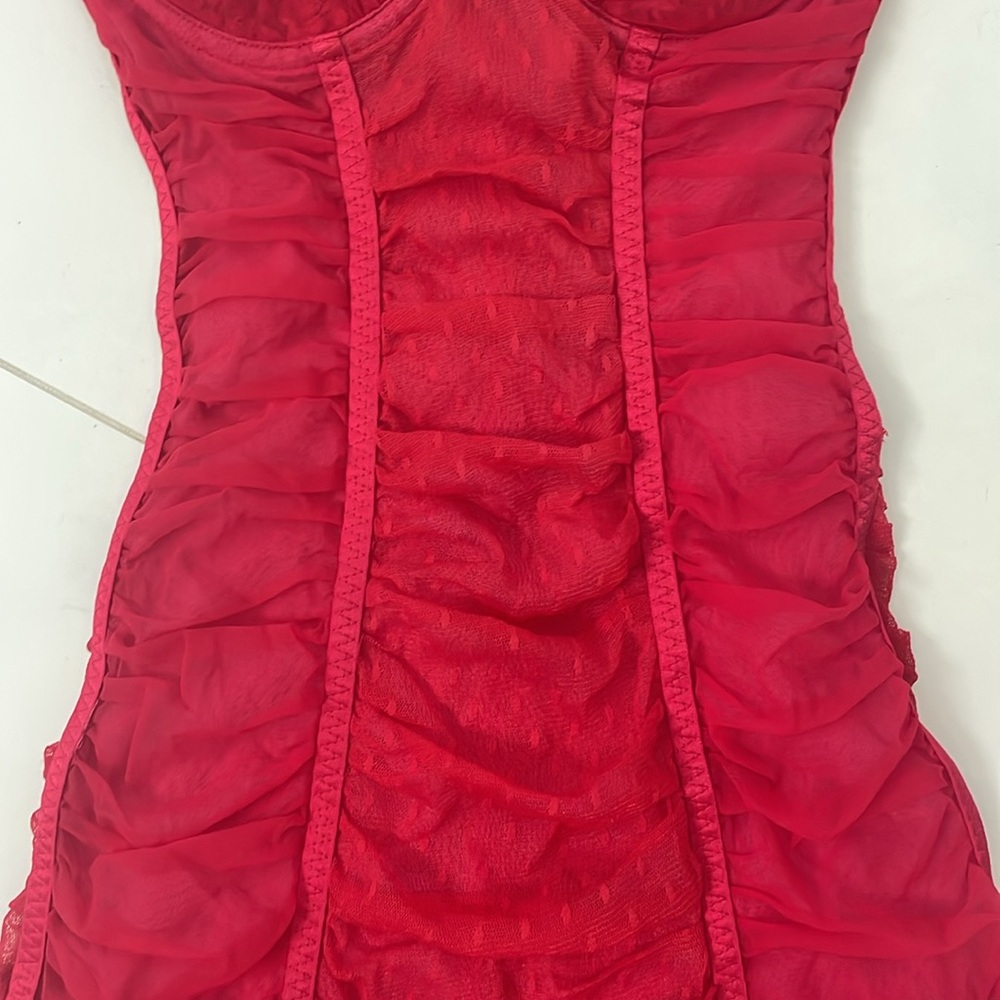 Victoria’s Secret negligee size 34C Sexy Little Things red nighty lingerie - Picture 3 of 7
